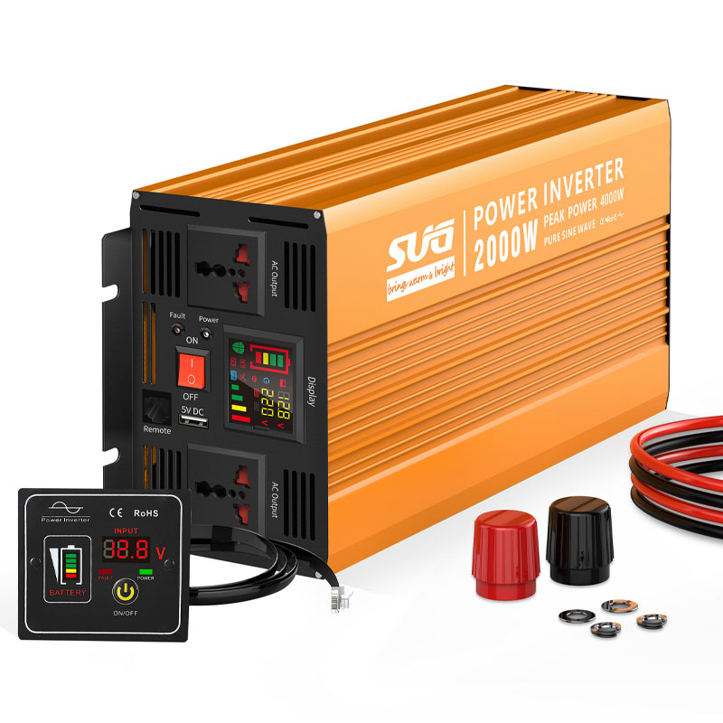 Single Output Input 24V 2000W Vehicle Power Inverter Off Grid